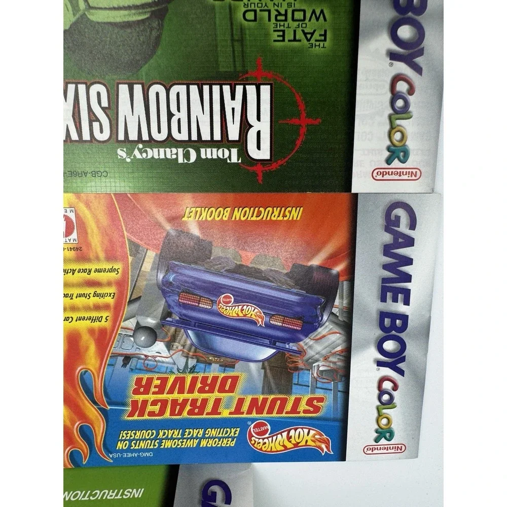 Nintendo GameBoy Color Manual Lot Of 7 -NO GAMES Frogger Donkey Kong Country Etc
